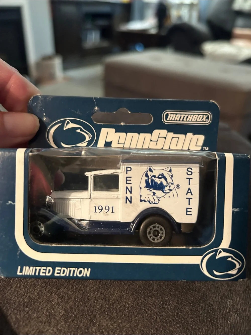 Matchbox Penn State Collectible Die-Cast Delivery Truck - White & Blue